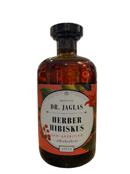 Dr Jaglas Herber Hibiskus San Aperitivo 0,5 l - ALKOHOLFREI | MRN-Shop.de