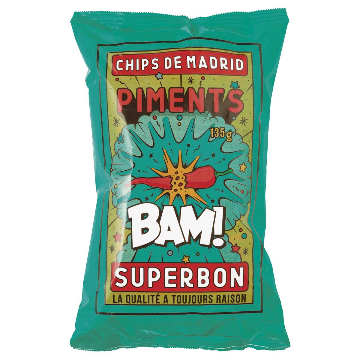 Chips de Madrid Pimento 135 g 