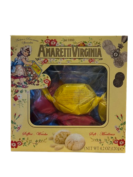 Amaretti Virginia - Weiches Mandelgebäck 120 g - GLUTENFREI 